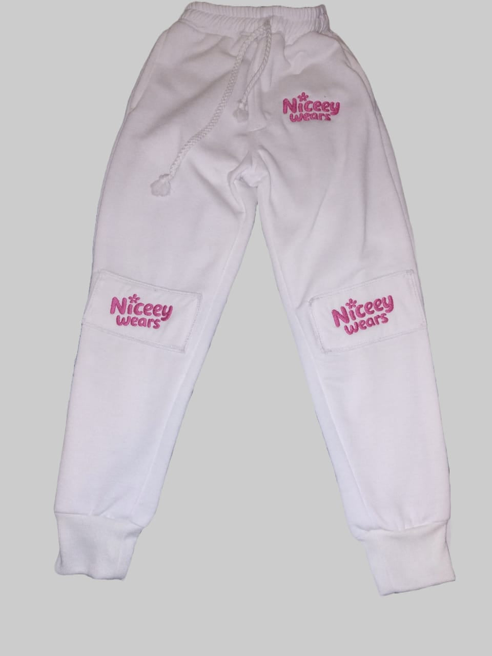 Girls Joggers with stitched knee pads